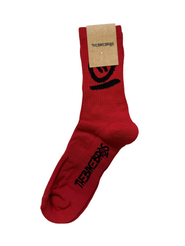 Ponožky Thebikebros BIG HEAD Soft Socks Red/Black