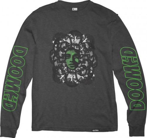 Triko Etnies X Doomed L/S Charcoal/Heather